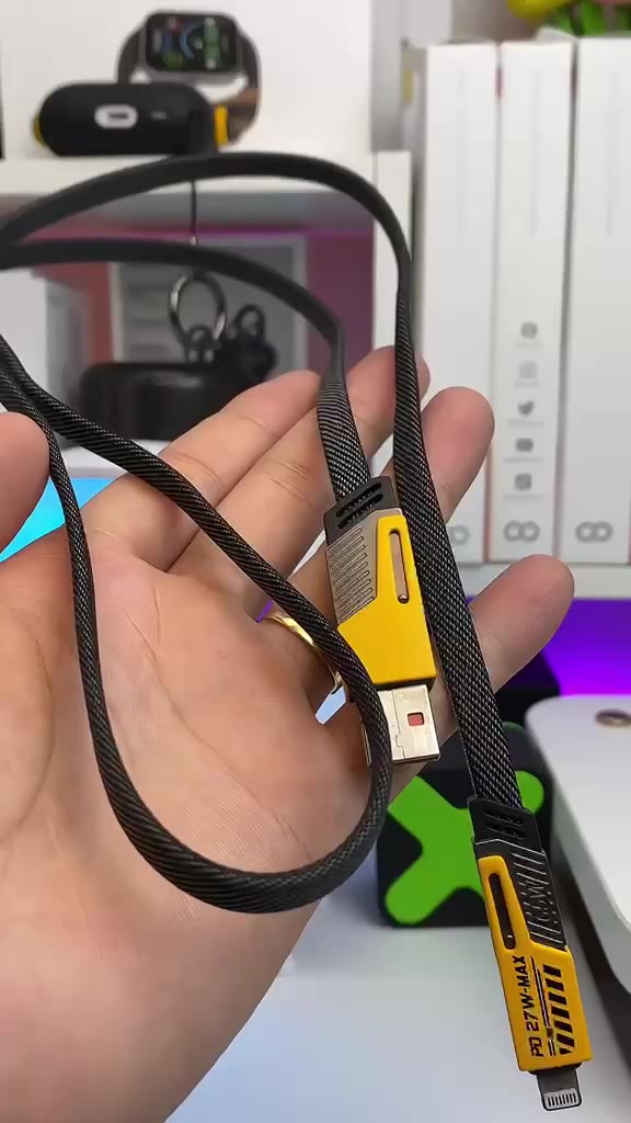 Cáp sạc nhanh đa năng 4 in 1, sạc siêu nhanh 65W cho Andoroid và PD 27W cho iP - AUDIO365 | BigBuy360 - bigbuy360.vn