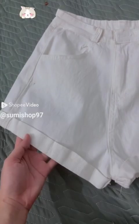 Quần shorts đùi kaki nữ lưng cao lật lai có túi chất co dãn lên form siêu xinh giá rẻ | BigBuy360 - bigbuy360.vn