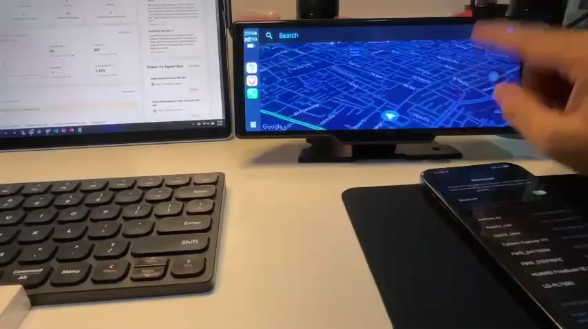 Màn Hình taplo ô tô 10 Inch hỗ trợ carplay, android auto không dây cho xe ô tô mẫu mới