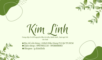 Kim Linh nguyên liệu trà sữa