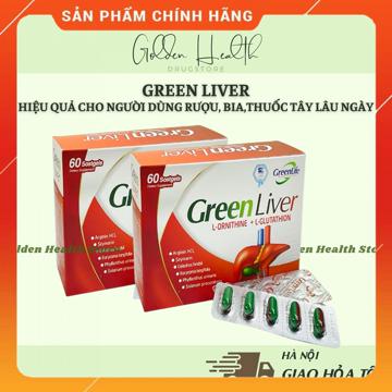 Viên uống bổ gan GREEN LIVER H 60 viên bổ sung L-Glutathion L-Ornithine