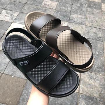   Chính hãng  Dép NAm Có Quai Siêu Nhẹ Siêu Bền Chống Trơn xăng đan nam hai quai LUOFU sz 39-44 