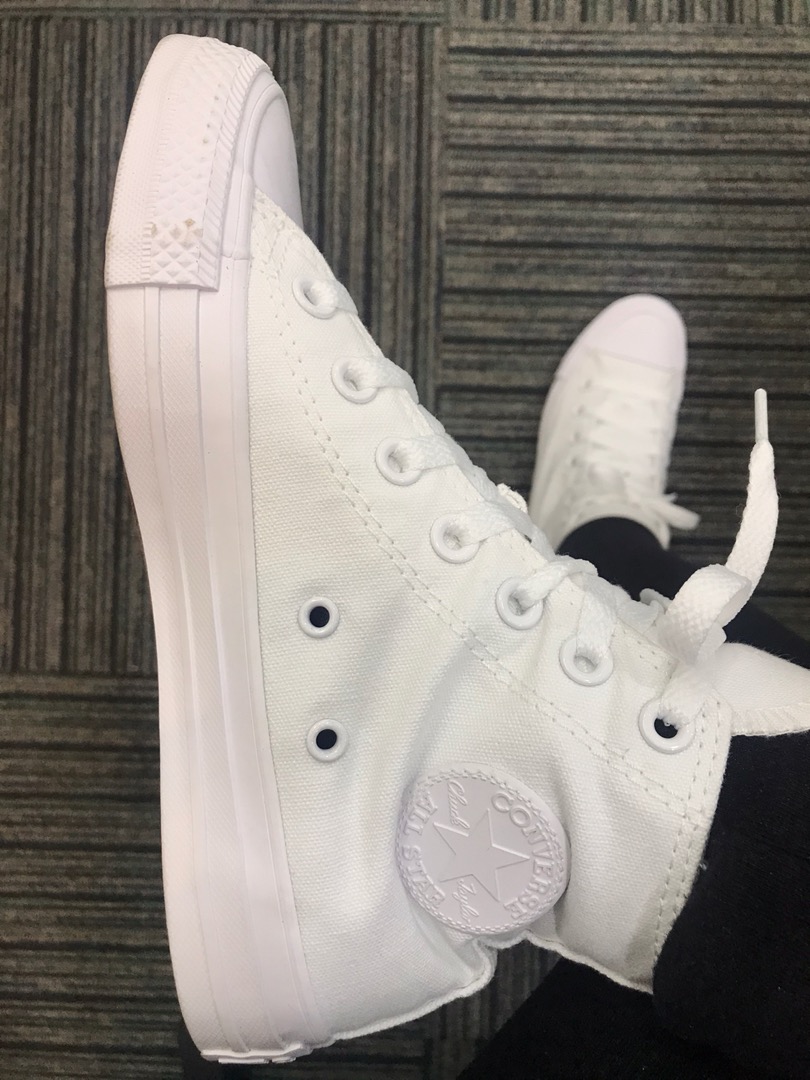 converse monochrome white