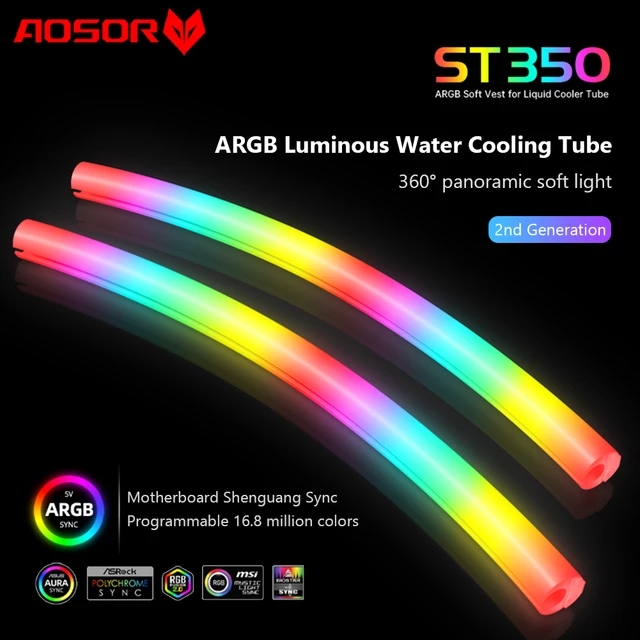 Phụ Kiện Nâng Cấp Led Cho Ống Dẫn Nước Tản Nhiệt CPU AIO CoolMoon Aoshi  ST350 ARGB | Shopee Việt Nam