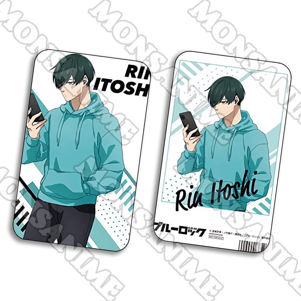 Ảnh card bo góc in hình BLUE LOCK Tiề n đạo số 1 ver Hoodie thẻ bo viền 5*8cm anime chibi sưu tầm
