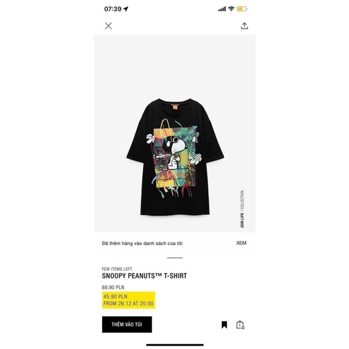 Áo phông ZR nữ hoạt hình vnxk