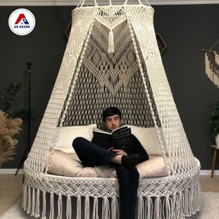 Xích đu hoàng gia đôi, giường treo cung điện, xích đu công chúa, sang trọng, siêu chill tặng kèm nệm gối tựa