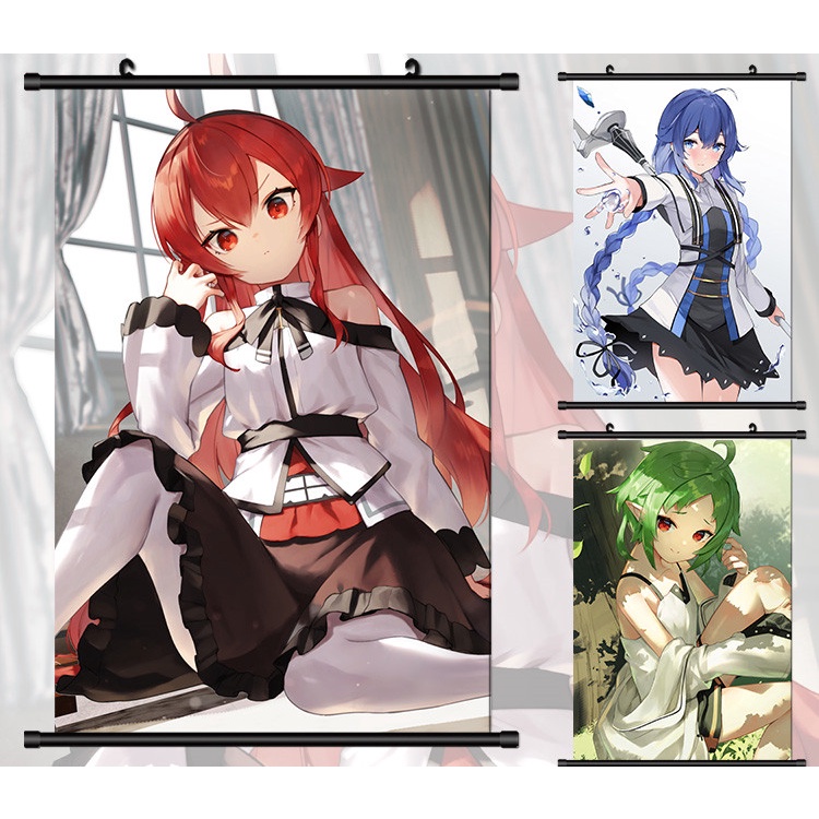 Tranh Cuộn Treo Tường Trang Trí In Hình Mushoku Tensei: Jobless Reincarnation Rudeus Greyrat HD 20 * 30cm