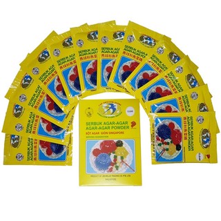 Bột thạch rau câu giòn agar singapore - 1 hộp/12 gói - agar-agar powder