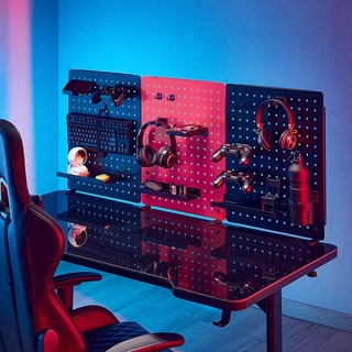 Bảng treo đồ Pegboard HyperWork Aster PG02 (Bảng kim loại, sơn tĩnh điện cao cấp, chân kẹp bàn, 14 phụ kiện đi kèm)