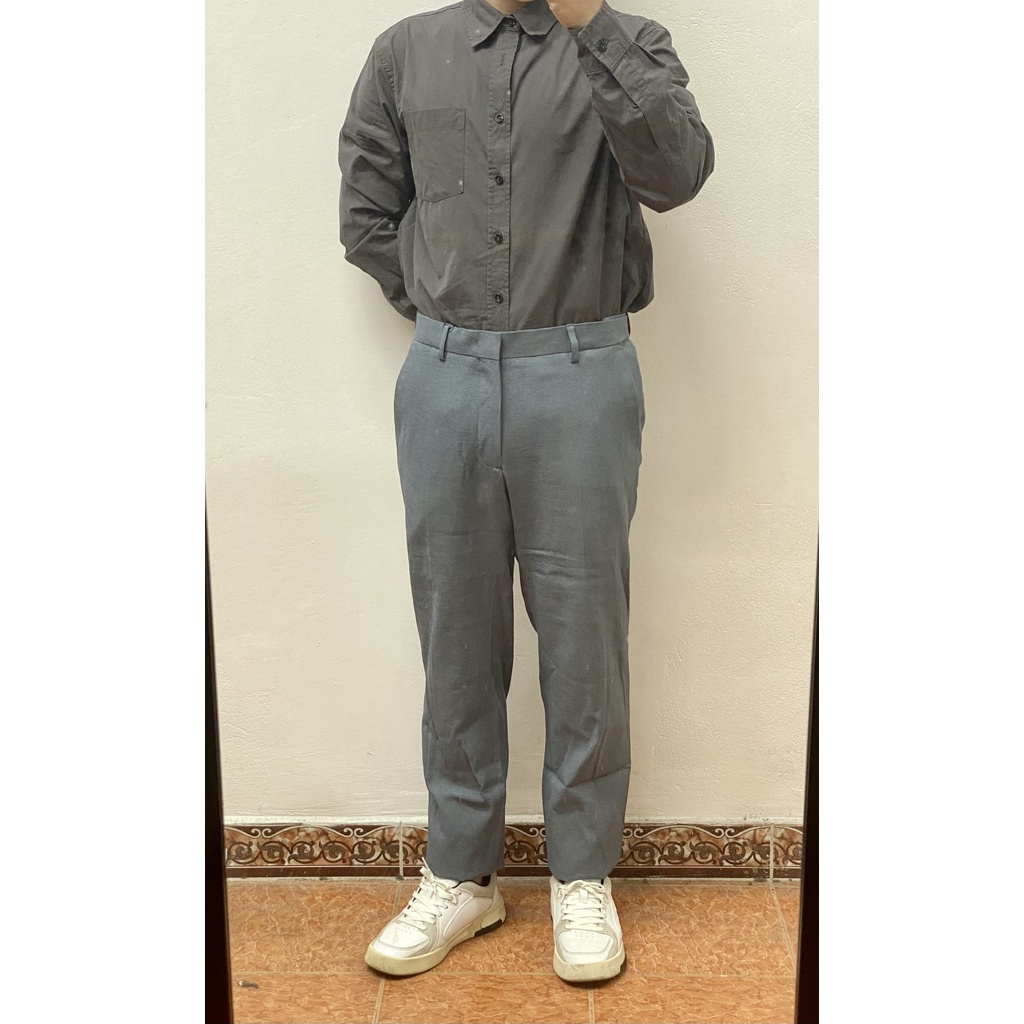 Quần dài nam LANZI-Linen Like Sucker Setup Pants xuất khẩu