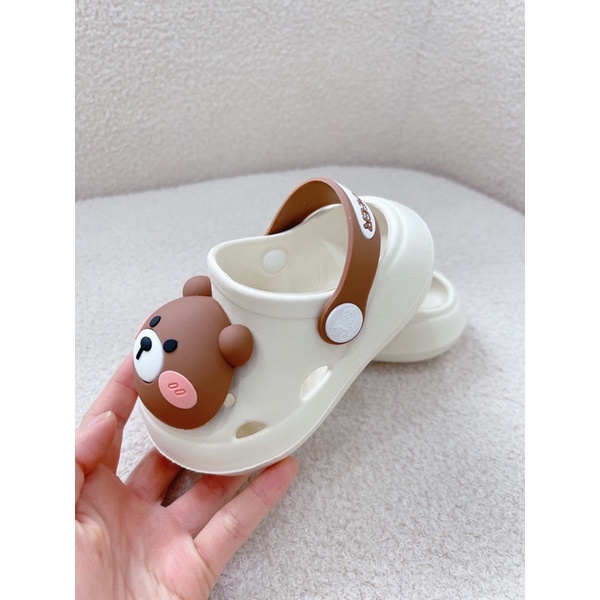 Dép Crocs Gấu Dễ Thương Cho Bé