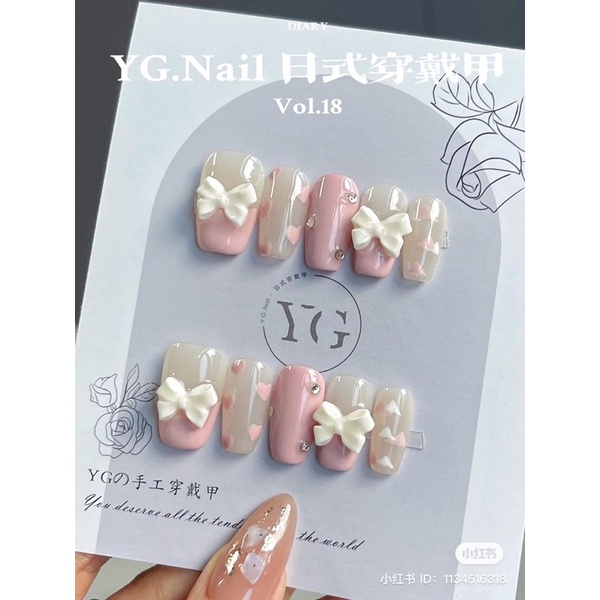 Nail box giá rẻ thiết kế sale lấy tương tác 35k, Móng úp handmade phong cách sang trọng