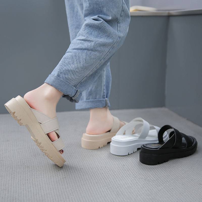 Giày sandal nữ Dép xăng đan nữ thời trang đế xuồng mùa hè