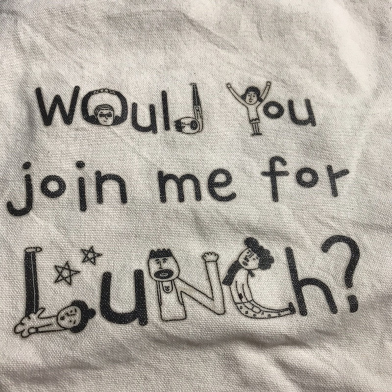 Túi tote 2hand trắng giỏ si canvas