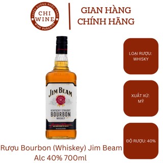Rượu bourbon jim beam nồng độ alc 40% chai 700ml