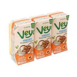 2 Lốc sữa chua uống VEYO ( lốc 3 hộp x 180ml)