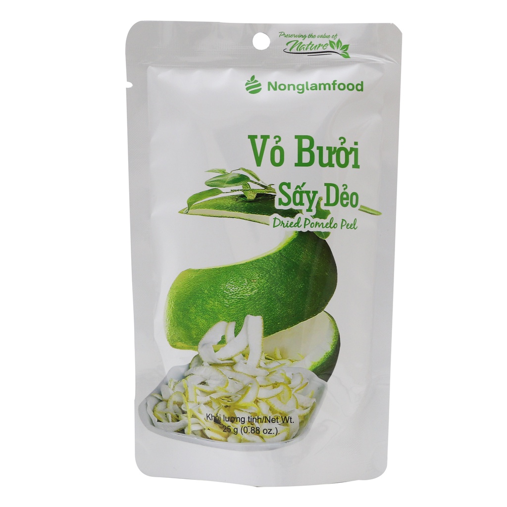 Vỏ Bưởi Sấy Dẻo Nonglamfood 25g | Healthy Snack | Ăn vặt hỗ trợ giảm cân