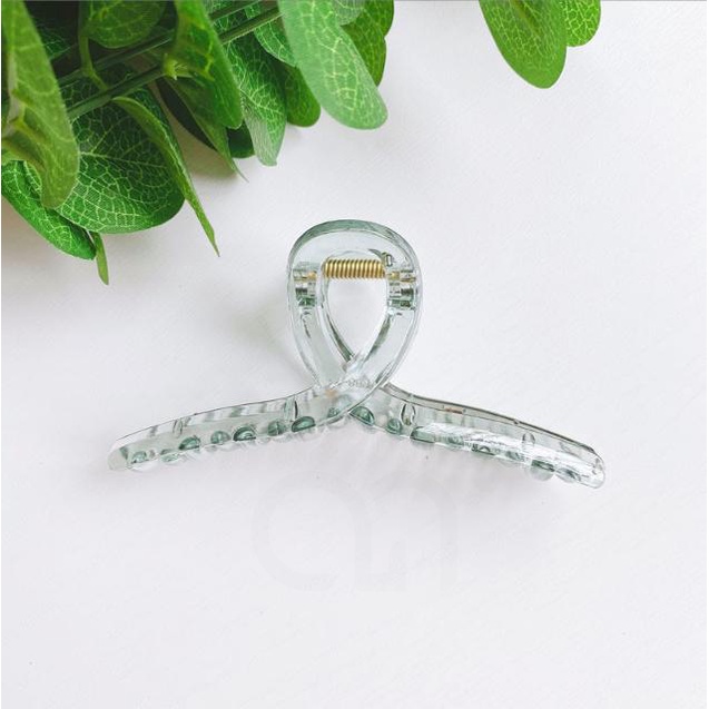 Kẹp Tóc Càng Cua To Hàn Quốc Nữ Kiểu Màu Trong Suốt Cỡ Lớn 4AM