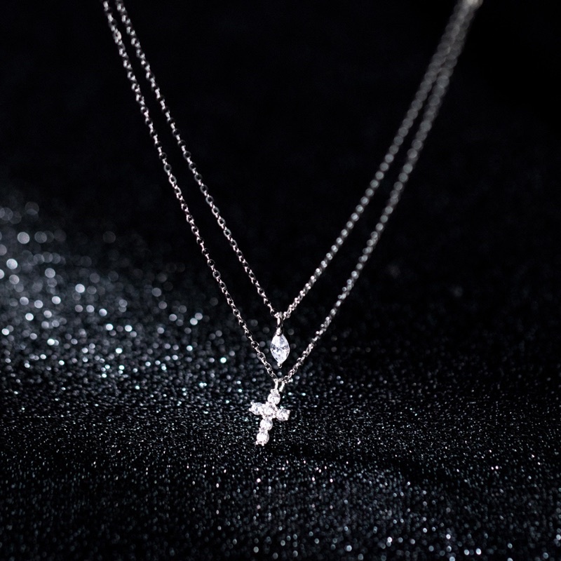 Dây chuyền bạc 925 CAO CẤP mặt đá lấp lánh đơn giản của nữ - Twinkle Silver