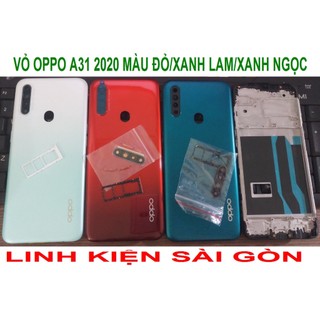Vỏ oppo a31 2020 màu đỏ/xanh lam/xanh ngọc