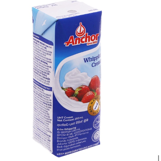 whipping cream anchor 250ml