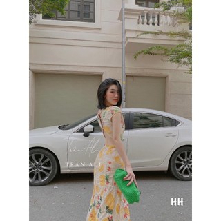 D043 - Đầm chơi biển, Đầm Bánh Bèo tiểu thư sang chảnh form rộng cao cấp