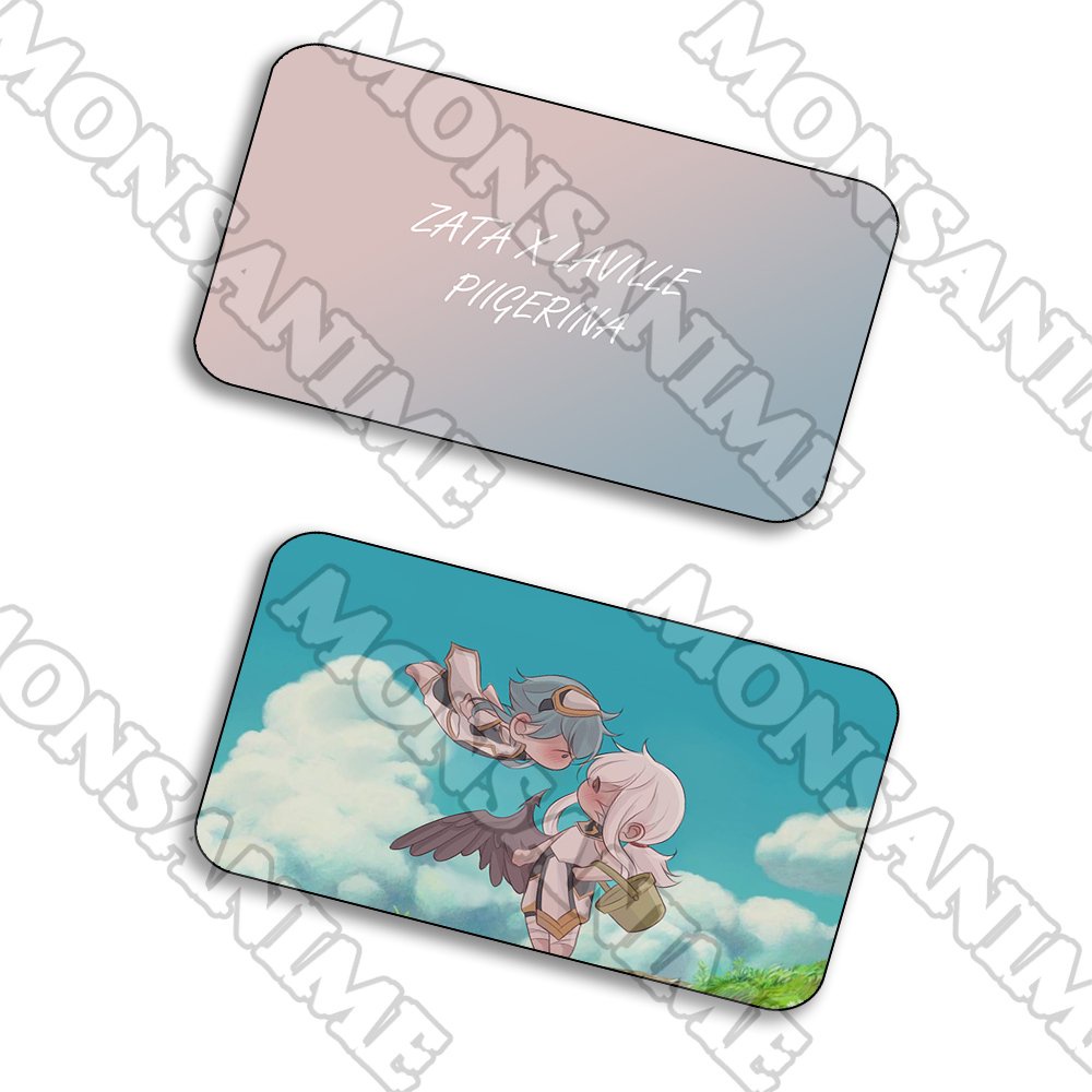 Ảnh card bo góc in hình Liên quân zata x laville PIIGERINA thẻ bo viền 5*8cm anime chibi sưu tầm 1 tấm