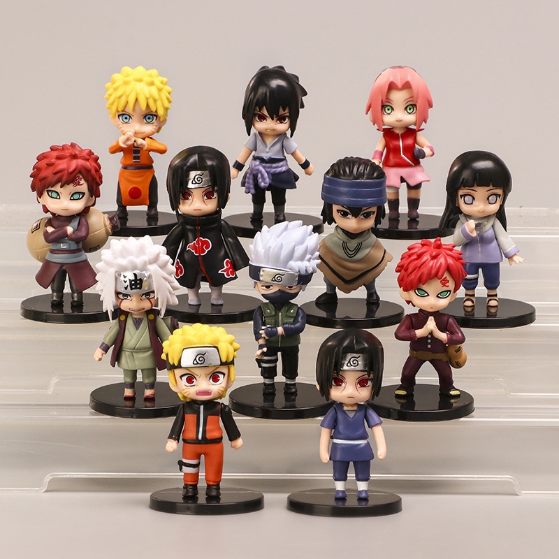 Mô hình Action figure Naruto & friends đế đen