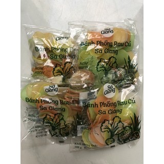 BÁNH PHỒNG TÔM RAU CỦA SA GIANG TÚI 100G NHIỀU MÀU SẮC