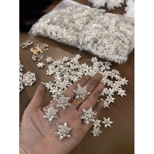 Tag cài hoa đá 3cm