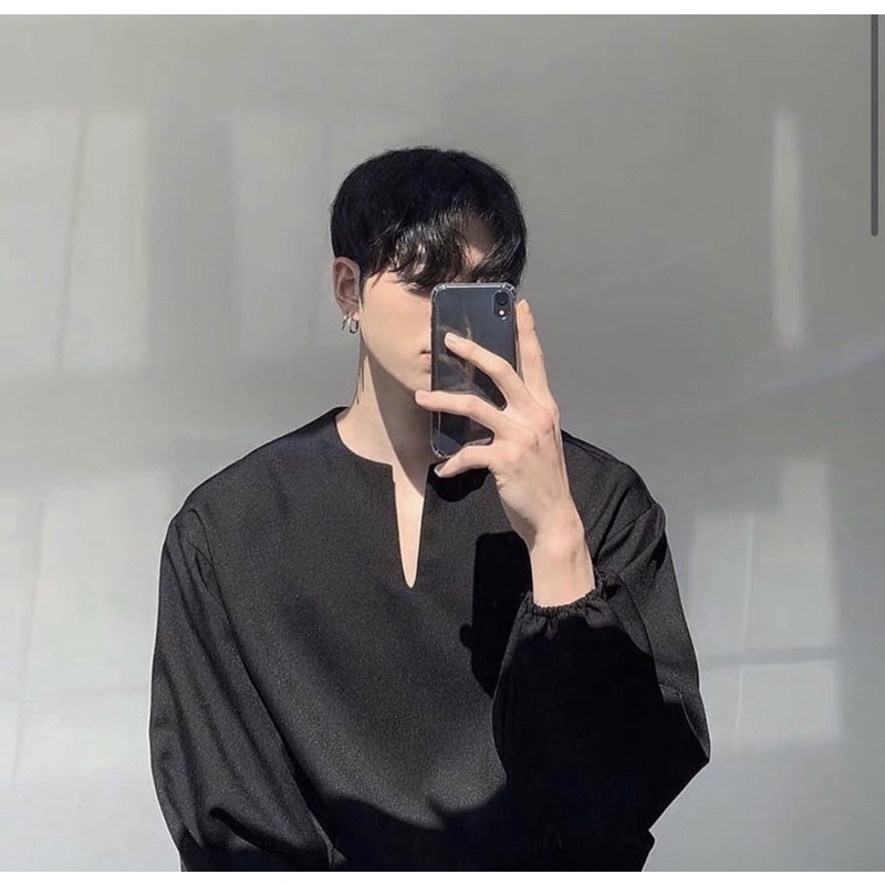 Áo Shirt Nam cổ V Unisex cao cấp
