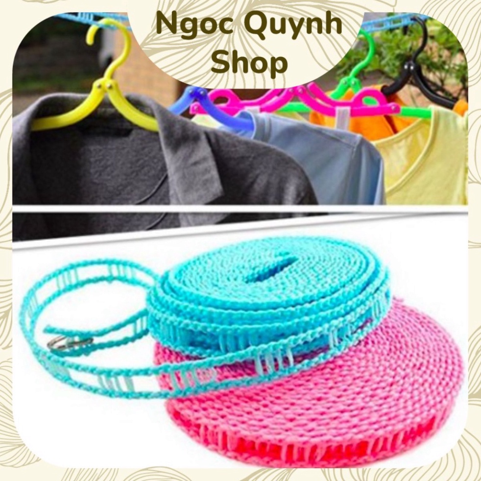 Dây phơi đồ thông minh, dây treo đồ đa chức năng dài 5m
