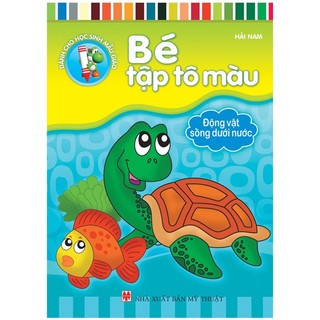 Sách_bé tập tô màu - động vật sống dưới nước