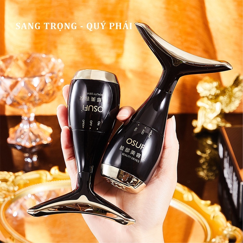 [Sỉ-Rẻ] Máy Massage Osufi dẹp nâng cơ mặt, đẩy tinh chất, tăng sinh collagen, thon gọn mặt, Xóa mờ nếp nhăn, trẻ hóa làn