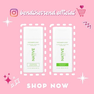 Bộ gội, xả native cucumber & mint volumizing làm phồng tóc