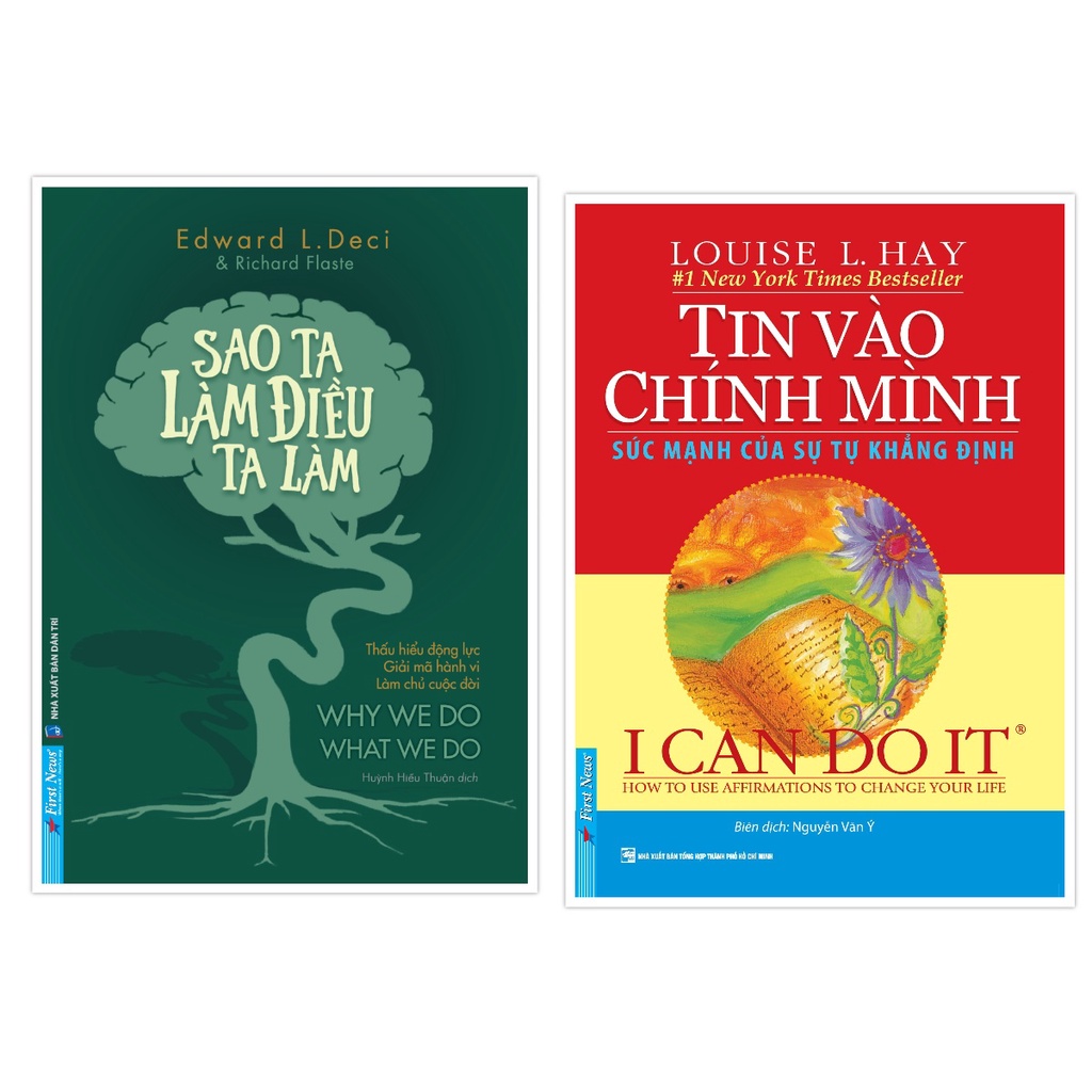 Sách - Combo Sao Ta Làm Điều Ta Làm + Tin Vào Chính Mình - First News