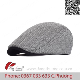 Mũ nón cóc bere beret mỏ vịt nam thời trang cao tuổi trung niên chất liệu vải thoáng mát