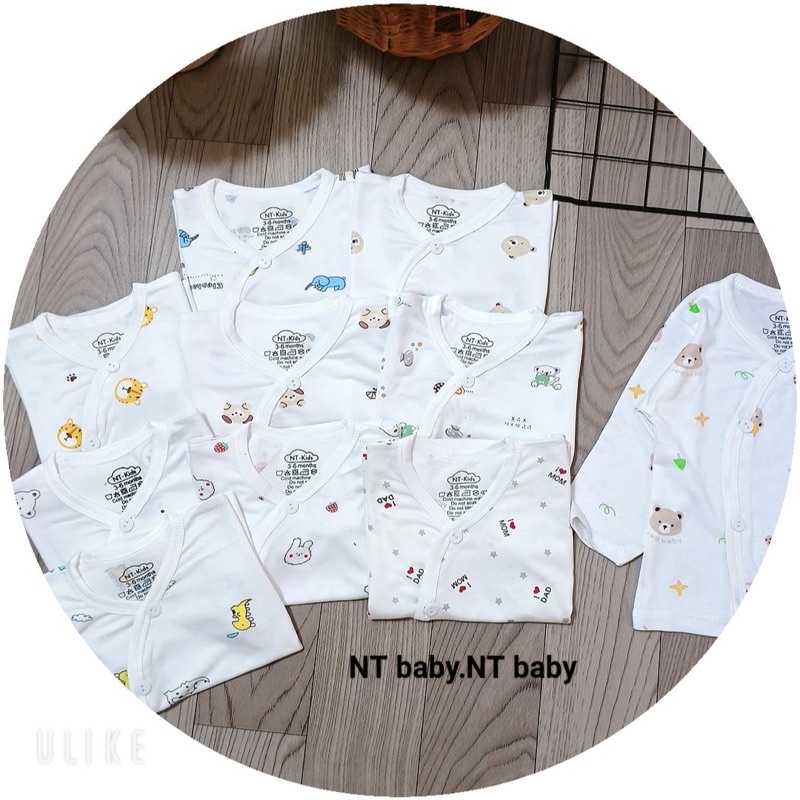 Áo dài tay thun lạnh cúc chéo siêu mềm mại cho bé yêu