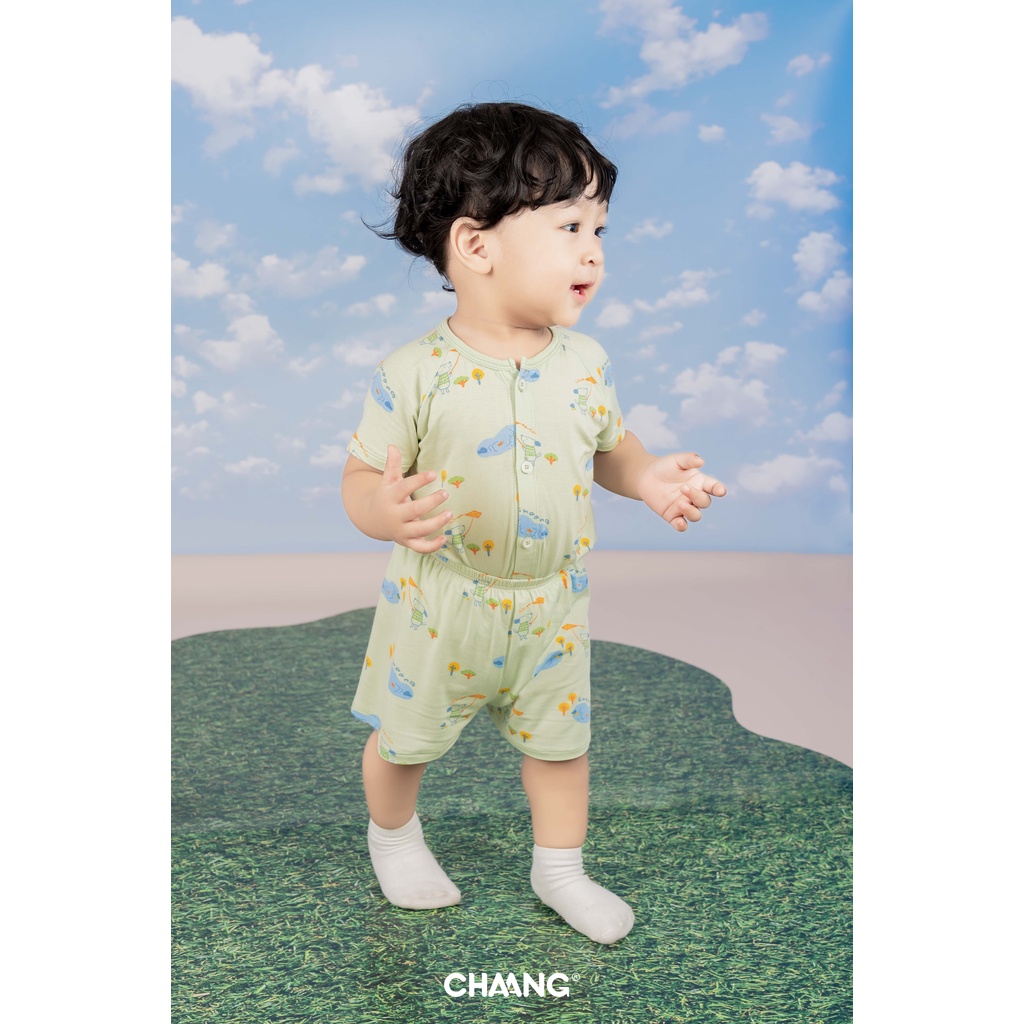 [CHAANG] Bộ cộc cúc giữa Spring cún xanh