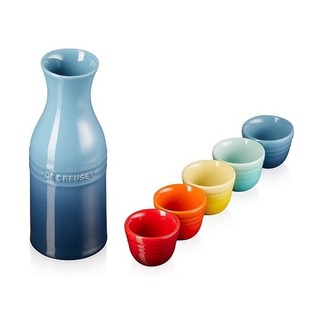 Sét bình kèm cốc uống Sake rượu Le Creuset-Hàng Đức chính hãng