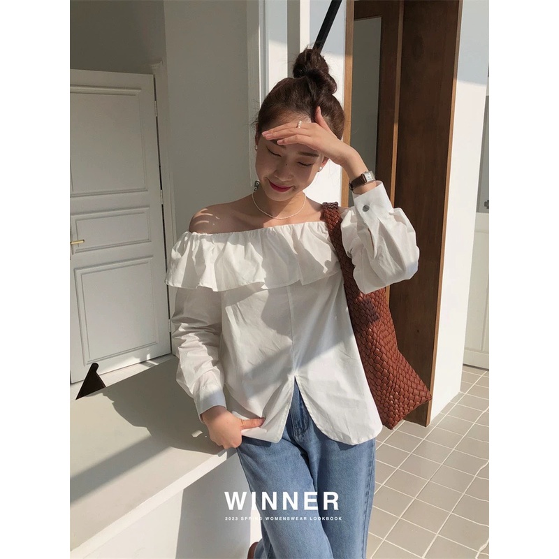 Áo Trễ vai dài tay bo