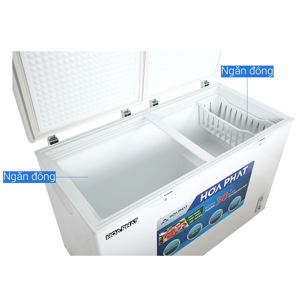 Tủ đông Hòa Phát HCF 666S1Đ2/HPF AD6352 352 lít 1 ngăn đông dàn đồng - Hàng Chính Hãng