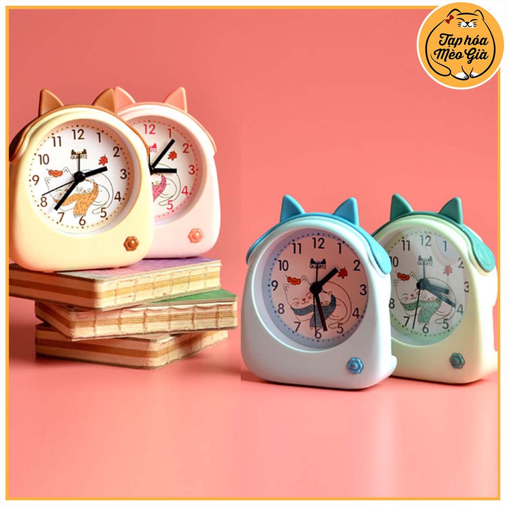 🌺Đồng Hồ Báo Thức Để Bàn Hoạt Hình Dễ Thương Đồng Hồ Để Bàn Mini🌺