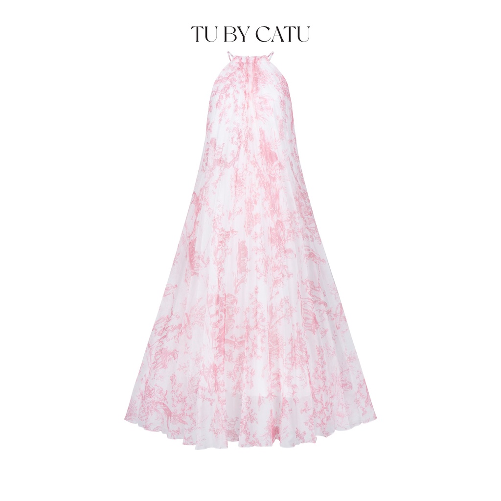 TUBYCATU | Đầm xếp ly floral blue/ pink dress (Limited)