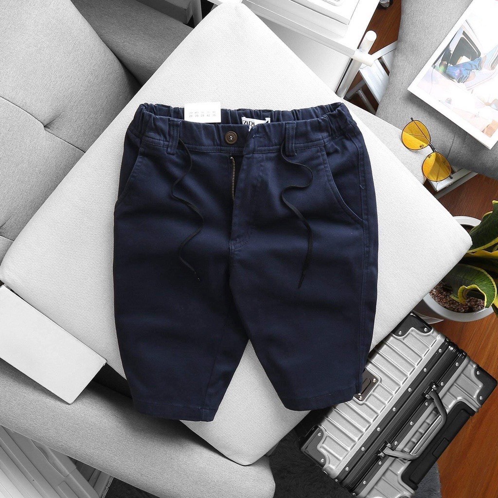 Quần short Kaki Co Giãn ZR Lưng thun Khoá Kéo Bền màu Không xù lông