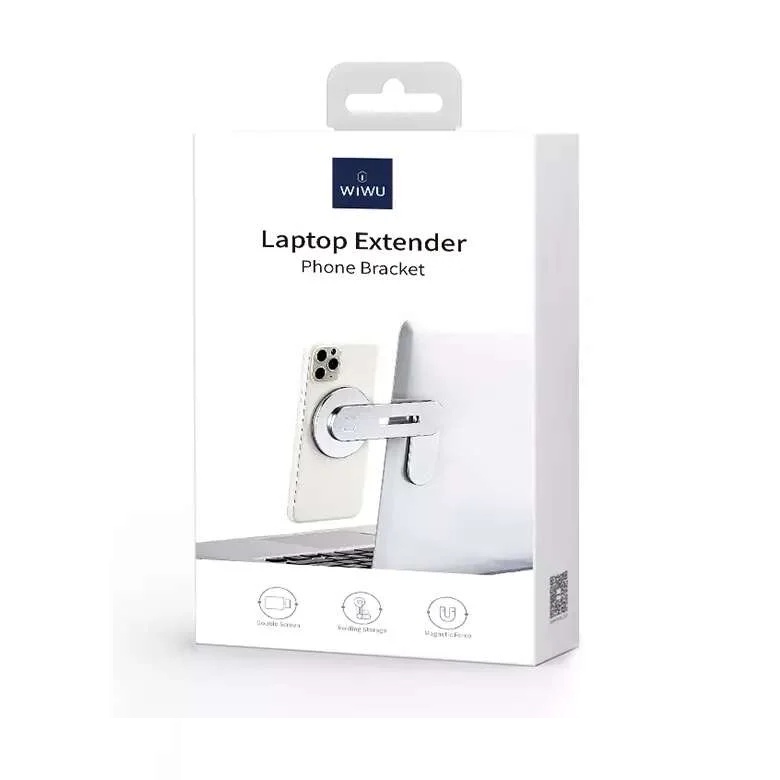 Giá đỡ từ tính cho điện thoại và máy tính bảng gắn lên Macbook / laptop hiệu WIWU Laptop Extender - Hotphukien Phân Phối