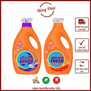 Nước giặt America Fresh của Mỹ chai 2 lít ngăn quần áo phai màu