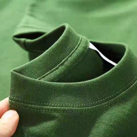 Áo phông áo thun unisex nam nữ màu xanh lá 100% cotton mềm mịn mùa hè siêu mát đủ size đủ màu đến 3XL