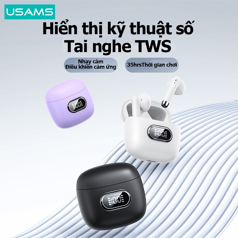 Usams Tai Nghe Nhét Tai Không Dây Âm Thanh Siêu Trầm Và Phụ Kiện